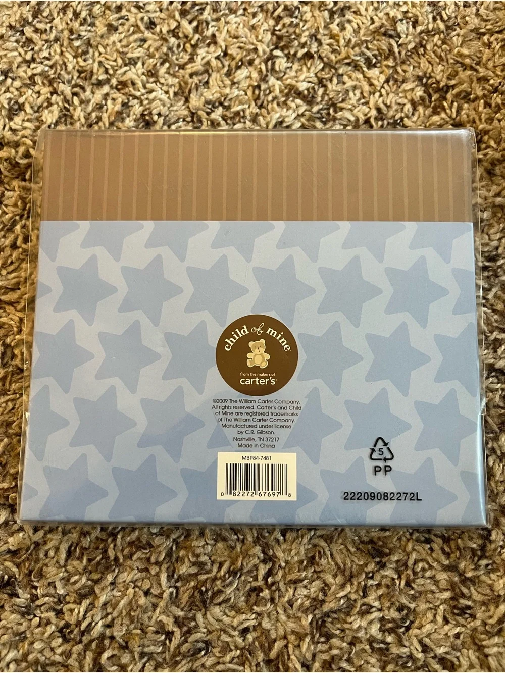 Carters NWT “brag book”/photo album - y2k, baby shower